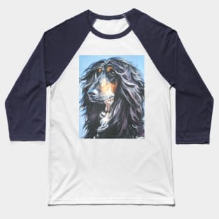 Afghan hound Fine Art Painting Baseball T-Shirt